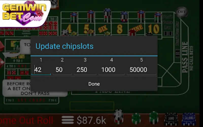 Lượt tung Craps đầu tiên Lượt tung Craps đầu tiên